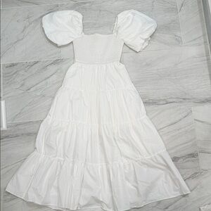 Entro Cream Smocked Detail Garment